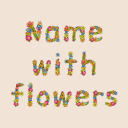 Скачать  Name With Flowers - Name Art
