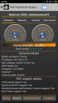 Скачать Wi-Fi анализатор Инструменты для Андроид скриншот 3
