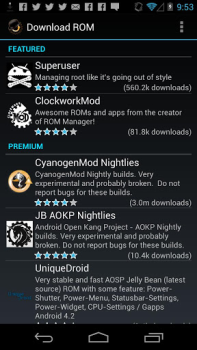 Скачать ROM Manager Инструменты для Андроид скриншот 2