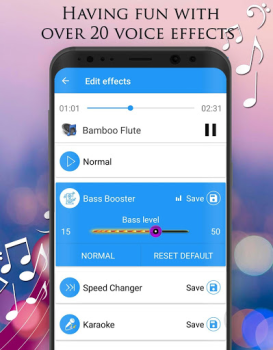 Скачать Voice Changer - аудио эффекты Музыка и аудио для Андроид скриншот 3