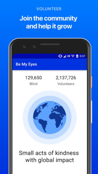 Скачать Be My Eyes - помощь незрячим Стиль жизни для Андроид скриншот 5