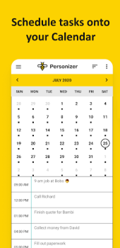 Скачать Personizer - get organized Работа для Андроид скриншот 4