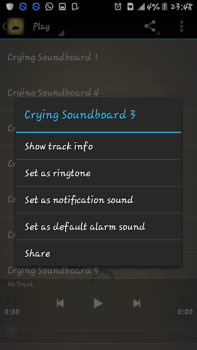 Скачать Crying sounds Персонализация для Андроид скриншот 2