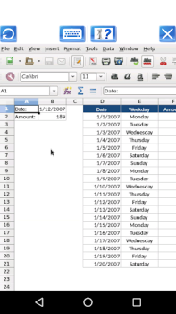 Скачать AndroCalc Редактор листов для Работа для Андроид скриншот 4