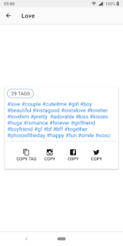 Скачать HashTags for Instagram Социальные для Андроид скриншот 4