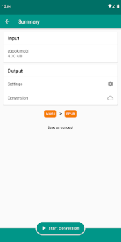 Скачать Ebook Converter Книги и справочники для Андроид скриншот 2