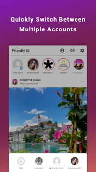 Скачать Friendly For Instagram Социальные для Андроид скриншот 6