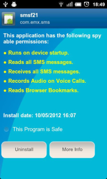 Скачать Anti Spy Mobile Free Инструменты для Андроид скриншот 5