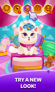 Скачать Bubbu Jewels (котик бубу) Головоломки для Андроид скриншот 2