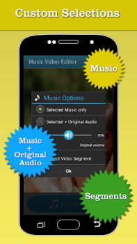 Скачать Music Video Editor Add Audio Видеоплееры и редакторы для Андроид скриншот 3