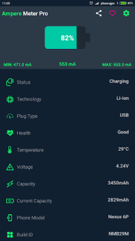 Скачать xAmpere - Battery Charge Info Инструменты для Андроид скриншот 4