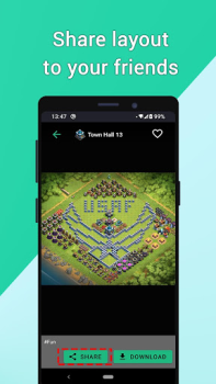 Скачать Clashtasia - Base Layout link Развлечения для Андроид скриншот 4