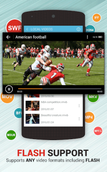 Скачать Dolphin Video - Flash Player Видеоплееры и редакторы для Андроид скриншот 7