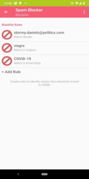 Скачать Email Spam Blocker Работа для Андроид скриншот 3