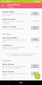 Скачать Email Spam Blocker Работа для Андроид скриншот 4