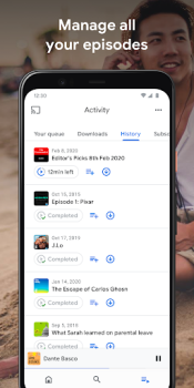 Скачать Google Подкасты Музыка и аудио для Андроид скриншот 3