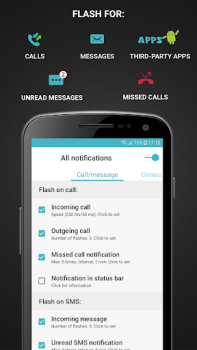 Скачать FlashOnCall: Вспышка на звонок и приложения Инструменты для Андроид скриншот 2