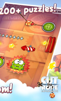 Скачать Cut the Rope: Experiments Головоломки для Андроид скриншот 2