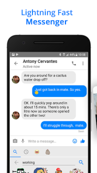 Скачать Messenger Go: Messages & Feed Социальные для Андроид скриншот 2