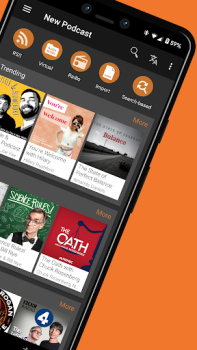 Скачать Podcast & Radio Addict Новости и журналы для Андроид скриншот 2