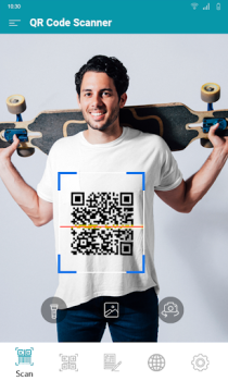 Скачать QR-код сканер и считыватель генератор штрих-кодов Работа для Андроид скриншот 2