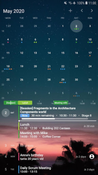 Скачать Your Calendar Widget Работа для Андроид скриншот 2
