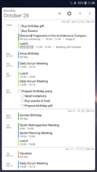 Скачать Your Calendar Widget Работа для Андроид скриншот 3