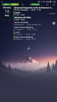 Скачать Your Calendar Widget Работа для Андроид скриншот 5