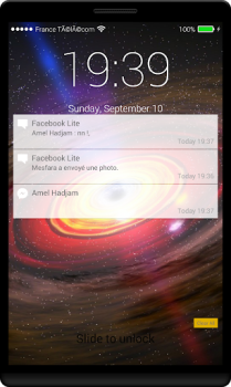 Black Hole Lock Screen