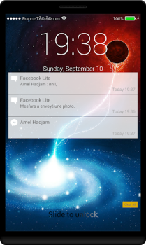 Black Hole Lock Screen