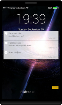 Black Hole Lock Screen
