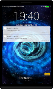 Black Hole Lock Screen