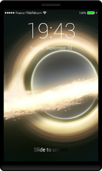 Black Hole Lock Screen