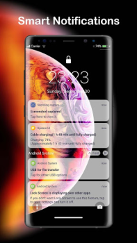 Скачать LockScreen Phone XS - Notification Персонализация для Андроид скриншот 4