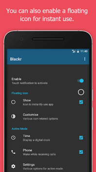 Скачать Blackr: OLED Screen Off Инструменты для Андроид скриншот 3