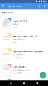 Скачать Zoho Sign - Fill & eSign docs Работа для Андроид скриншот 5