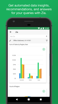 Скачать Zoho Sheet-электронная таблица Работа для Андроид скриншот 2