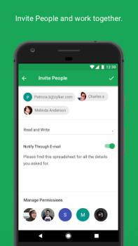 Скачать Zoho Sheet-электронная таблица Работа для Андроид скриншот 3