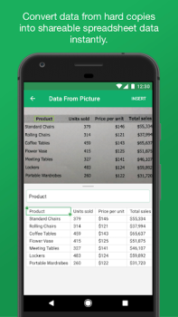 Скачать Zoho Sheet-электронная таблица Работа для Андроид скриншот 4
