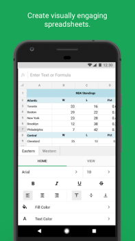 Скачать Zoho Sheet-электронная таблица Работа для Андроид скриншот 5