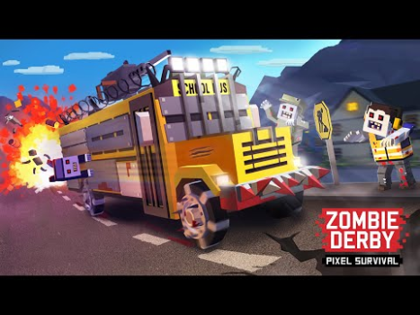 Скачать Zombie Derby: Pixel Survival Гонки для Андроид скриншот 8