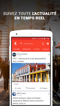 Скачать Flash info - Actualités et Mét Новости и журналы для Андроид скриншот 2