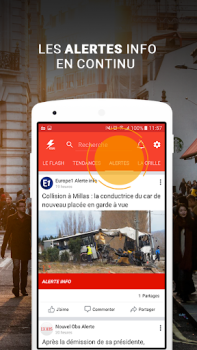 Скачать Flash info - Actualités et Mét Новости и журналы для Андроид скриншот 3