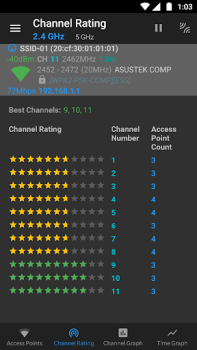 Скачать WiFi Analyzer (open-source) Инструменты для Андроид скриншот 3