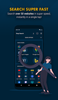 Скачать Snap Search - Private Browser Связь для Андроид скриншот 3