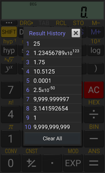 Скачать RealCalc Scientific Calculator Работа для Андроид скриншот 4