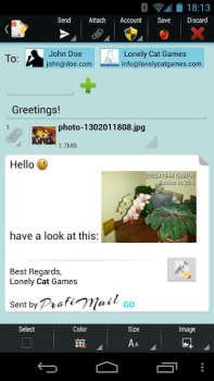 Скачать ProfiMail Go - email client Связь для Андроид скриншот 4