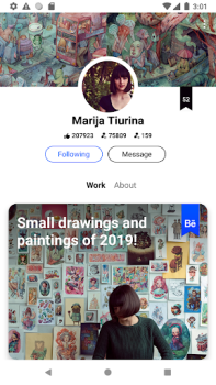 Скачать Behance – творческие портфолио Искусство и дизайн для Андроид скриншот 3