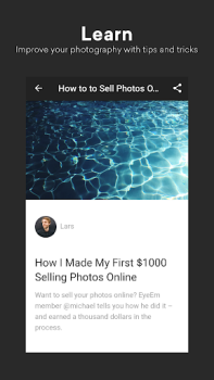 Скачать EyeEm - Фото Фильтры Камера Фотография для Андроид скриншот 5