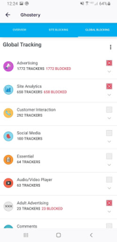 Скачать Ghostery Privacy Browser Работа для Андроид скриншот 3